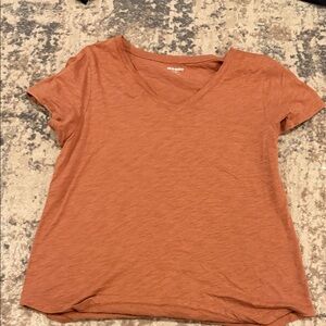 Classic rust/Orange V-Neck Women's Top